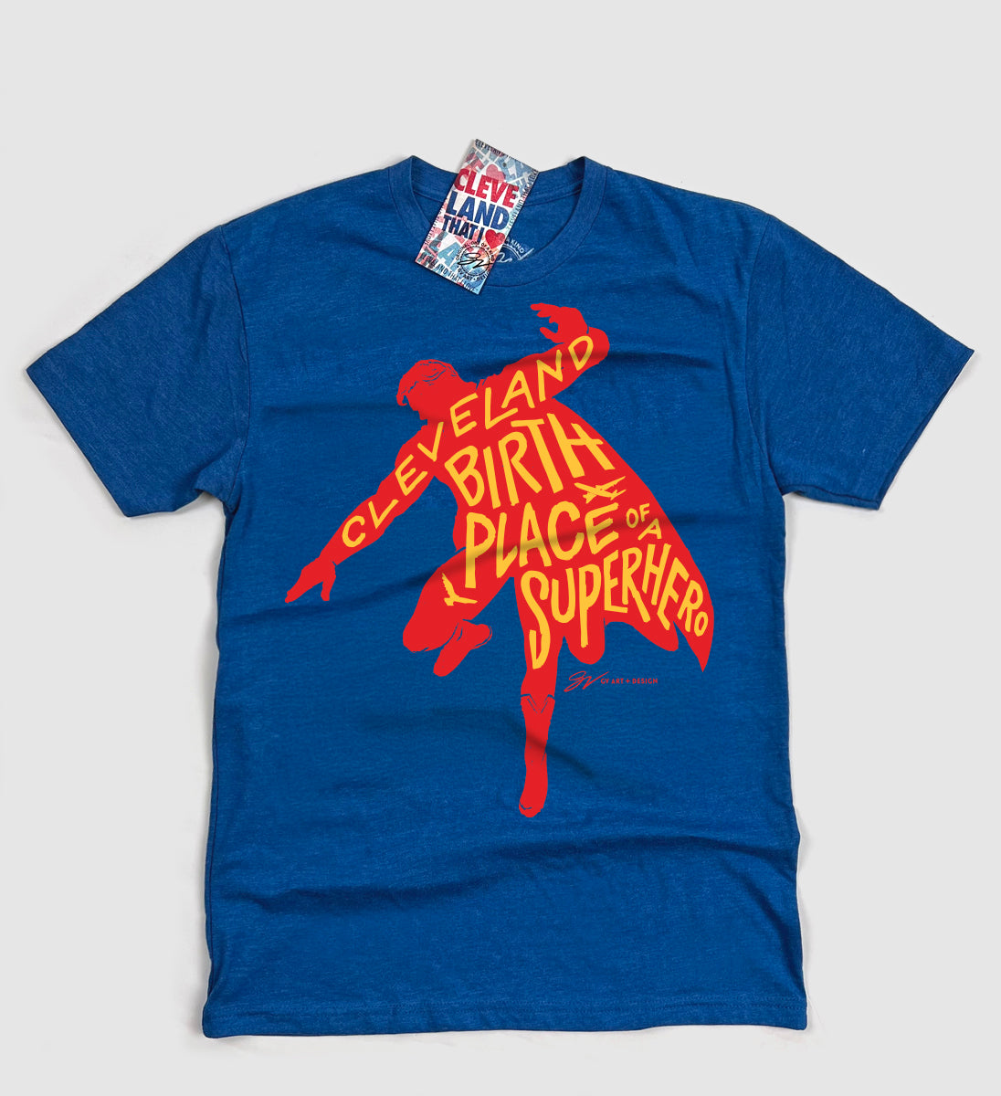 Cleveland Superhero Silhouette T Shirt