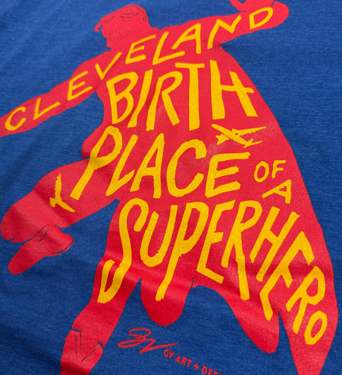 Cleveland Superhero Silhouette T Shirt