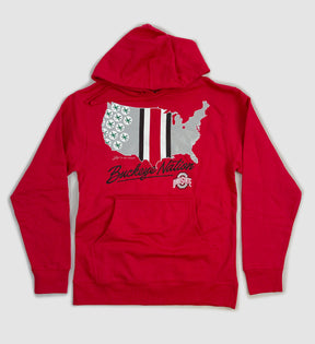 Red Ohio State Buckeye Nation Sweatshirt