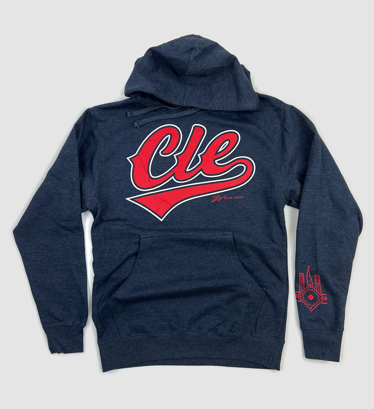 CLE Script Baseball Hooded Sweatshirt