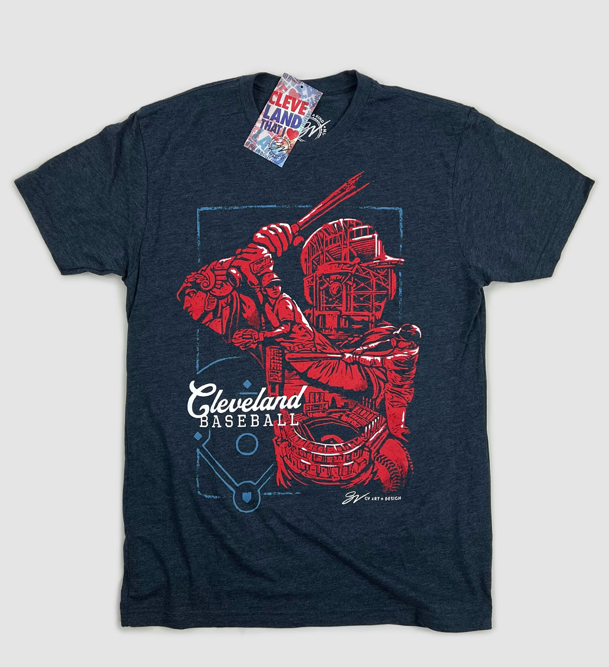 Cleveland Baseball Graphic Player T shirt