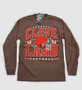 Brown Football Vintage Long Sleeve