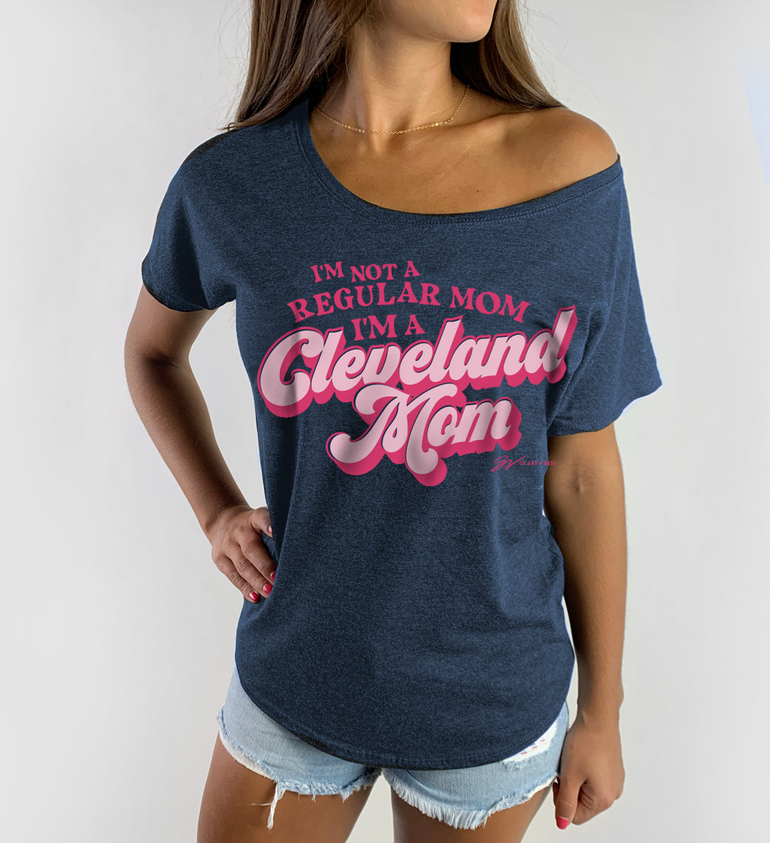 Womens I'm A Cleveland Mom Slouchy