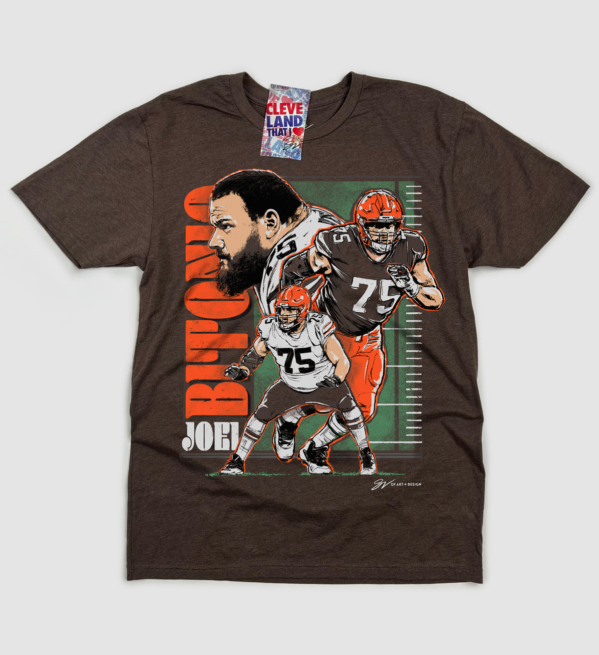 Joel Bitonio Artwork T shirt