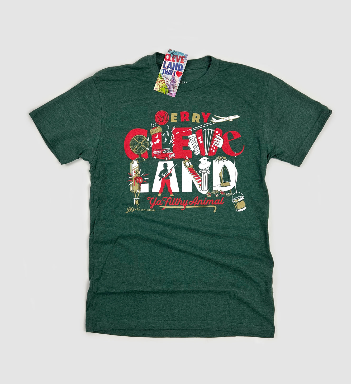 Kids Merry Cleveland Ya Filthy Animal T shirt