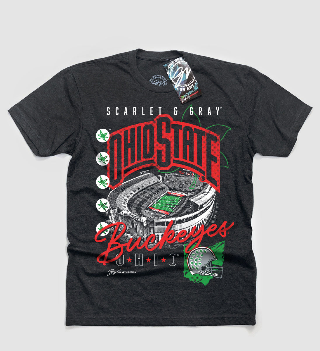 Ohio State Collage T Shirt