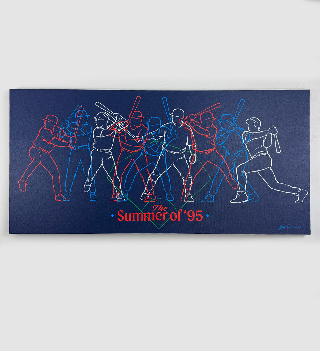 Summer of 95 Batting Stance Canvas Artwork