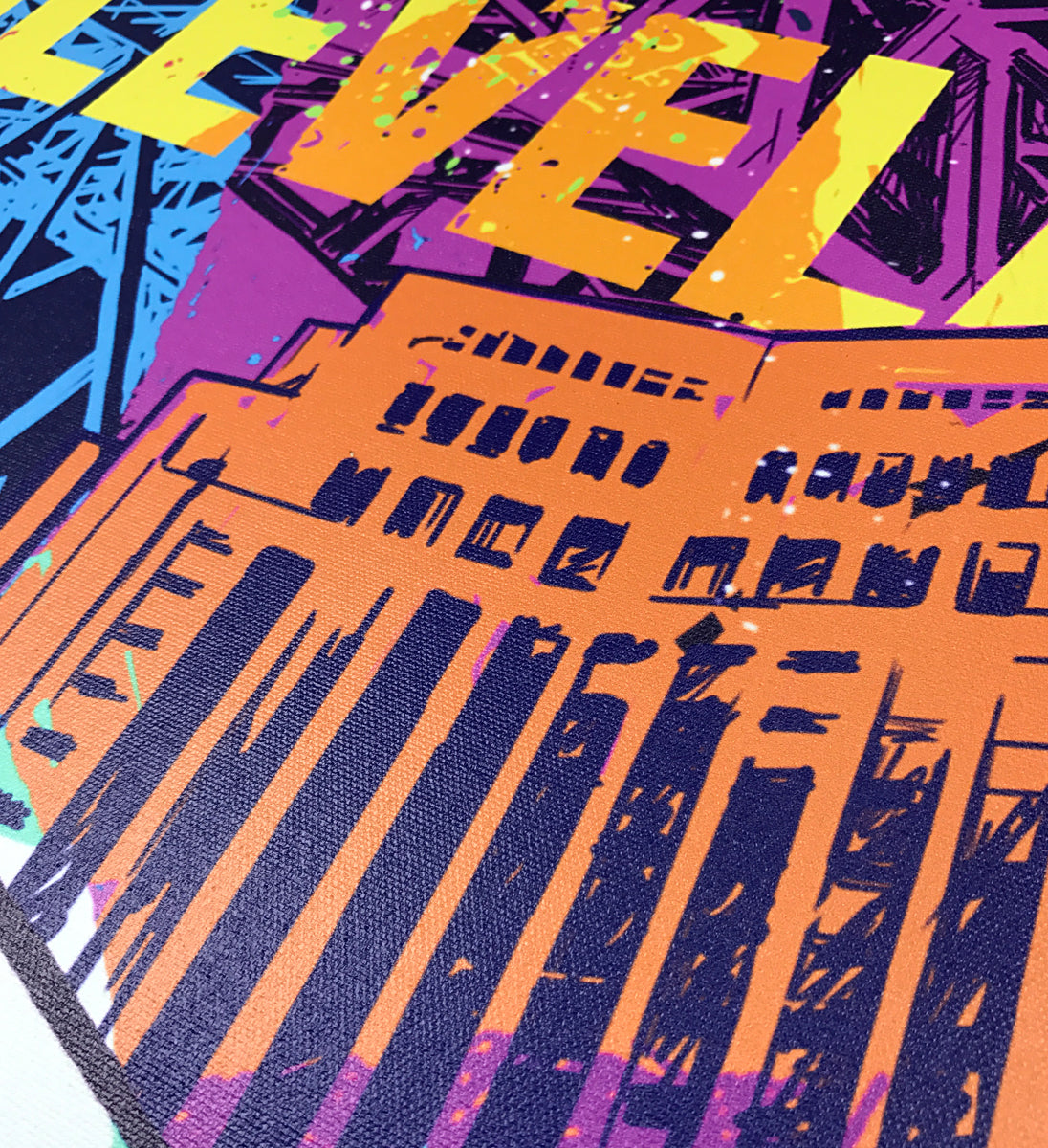 Vibrant Cleveland Rock Bridges Canvas Print