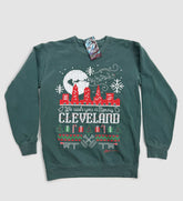 Merry Cleveland Christmas Sweater Crew