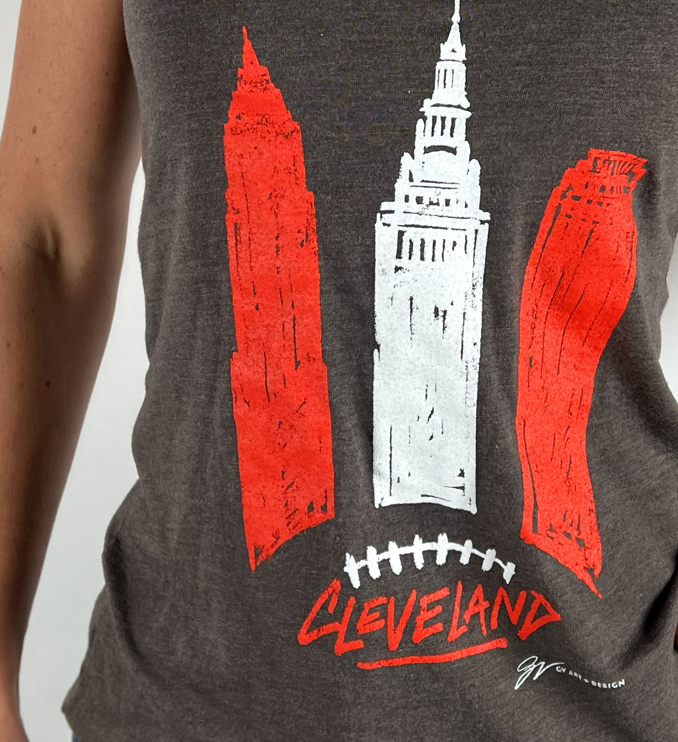 Women's Cleveland Football Town Tank